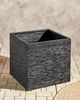 Blumentopf schwarz quadratisch 50 x 50 x 46 cm PAROS Bild 3