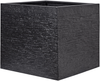 Blumentopf schwarz quadratisch 50 x 50 x 46 cm PAROS Bild 4