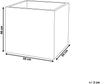 Blumentopf schwarz quadratisch 50 x 50 x 46 cm PAROS Bild 2
