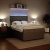 vidaXL Boxspringbett mit Matratze Hellgrau 160x200 cm Samt 3294688 Bild 5