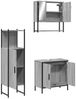 vidaXL 3-tlg. Badmöbel-Set Grau Sonoma Holzwerkstoff 3214703 Bild 5