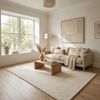 Gabbeh Teppich - Softy - Uni 90 x 60 cm - naturweiß Bild 2