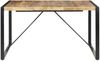 vidaXL Esstisch 140 x 140 x 75 cm Raues Mangoholz [321572] Bild 2