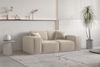 Sofa Set 2-teilig Sezlong und Sofa 2-Sitzer CELES PREMIUM Stoff Opera Velvet Beige Bild 4
