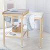roba Bade-Wickel-Kombi - Wickeltisch ausziehbar mit integrierter Badewanne - Wickelauflage grau - Natur Bild 2