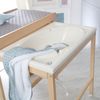 roba Bade-Wickel-Kombi - Wickeltisch ausziehbar mit integrierter Badewanne - Wickelauflage grau - Natur Bild 5