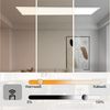 ZMH Deckenlampe LED Deckenleuchte Flach - Dimmbar Wohnzimmer Schlafzimmer Küche Panel Wohnzimmerlampe Groß 48W 120 * 30CM Küchenlampe Flur Lang Rechteckig Deckenpanel Büro mit Fernbedienung Bild 2