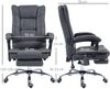 Bürostuhl 64x70x110-118 cm, Massage & Wärme, 135° neigbar, höhenverstellbar, Dunkelgrau Bild 3