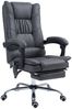 Bürostuhl 64x70x110-118 cm, Massage & Wärme, 135° neigbar, höhenverstellbar, Dunkelgrau Bild 2