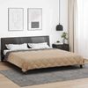 vidaXL Sommerdecke Anthrazit und Taupe 200 x 200 cm Mikrofaser 42025419 Bild 4