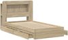 vidaXL Bettgestell mit Stauraum Sonoma-Eiche 90x190 cm Holzwerkstoff 3433628 Bild 3