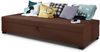 Einzelbett Misti - Sofa mit Bettkasten, Schlafsofa, Bettsofa, Farbauswahl, Bettgestell, Komfortbett, Bett für Jugendzimmer, Schlafmöbel (Braun (Lux 12)) Bild 2