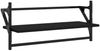 vidaXL 4-tlg. Wandregal-Set mit Stangen Schwarz Holzwerkstoff 836263 Bild 5