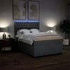 vidaXL Boxspringbett mit Matratze Dunkelgrau 140x200 cm Stoff 3292819 Bild 5