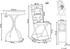 Beliani 'CARPINO' Bistro Set, Metall schwarz Bild 2