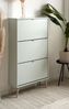 Schuhschrank Aldan in grün 70 x 125 cm Bild 5