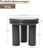 Hometopia Beistelltisch rund modern, kleiner Couchtisch Dunkelbraun, Design Tisch Höhe 35 cm, Ø 40 cm Bild 4