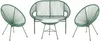 Vente-unique - ALIOS Gartensitzgruppe HarzGlas Grün - B 82 cm50 cm52 cm x H 83,5 cm50 cm80 cm x L 72 cm50 cm115 cm Bild 1
