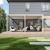 Weide Deluxe | Wand Pergola | Voll Aluminium | 3,6 x 5,3 M | Lamellendach ivory sand Bild 2