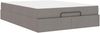 vidaXL Bettgestell mit Matratze 2 pcs Taupe Stoff 3399491 Bild 2
