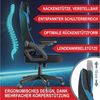 Onbest Gaming-Stuhl ergonomisch mit Lordosenkissen bis 150kg, 360°, verstellbare Armlehnen Kopfstütze Rückenlehne Bild 3