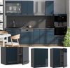 Hängeschrank Fame-Line Dunkelblau Hochglanz 60 cm Vicco Bild 2