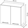 Hängeschrank Fame-Line Dunkelblau Hochglanz 60 cm Vicco Bild 3