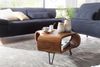 Wohnling Couchtisch FB51410 Sheesham massiv Holz 55 x 38 x 55 cm Ablage & Metallgestell Bild 5