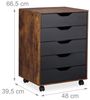 Relaxdays Rollcontainer mit Schubladen Bild 5