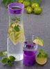 Glas 350 ml mit Silikon lila Bild 3