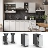 Apothekerschrank Fame-Line Weiß Hochglanz 30 cm ohne Arbeitsplatte Vicco Bild 2