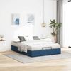 vidaXL Ottoman-Bett ohne Matratze Blau 140x190 cm Stoff 3310881 Bild 3