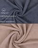 Betz Handtuch Set 12 TLG. Handtuch Set BERLIN Farbe cappuccino - dunkelgrau, 100% Baumwolle (12 Teile, 12-St) Bild 3