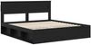 vidaXL Bettrahmen Schwarz 200 x 200 cm Massives Kiefernholz 3409720 Bild 4