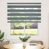 vidaXL Doppelrollo Dunkelgrau 135x100 cm Stoffbreite 130,9 cm Polyester 4014112 Bild 2