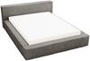 GRAINGOLD Lago Bett 180x200, Polsterbett mit Bettkasten und Kopfteil, Fell-Stoff, Dunkelgrau Bild 2