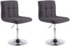 CLP 2er Set Lounger Palma V2 Stoff Lounger höhenverstellbar und drehbar, schwarz Bild 2