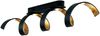 Ausgefallene LED Deckenlleuchte HELIX Schwarz / Gold, Breite 80cm Bild 2