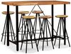 vidaXL 7-tlg. Bar-Set Massivholz Akazie und Altholz 275134 Bild 1