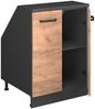Dachschrägenschrank Rion Goldkraft Eiche 60 x 81.6 cm mit 2 Türen, Schrankkorpus 60 cm Tiefe Vicco Bild 4