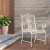 CLP 2er Set Gartenstühle Punjab mit Armlehnen,antik-creme Bild 3
