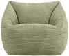 Icon Natalia Sitzsack Kinder, Salbeigrün, Flauschiger Cord Stoff, Sitzsack Cord mit Füllung, Bequemer Kinder Sessel, Kuschelsessel, Lese Sessel, Schlafzimmer, Kinderzimmer, Spielzimmer Bild 4