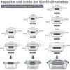 Fenger Glas-Frischhaltedosen Set 18-teilig BPA-frei Türkis Bild 5