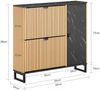 SoBuy FSR203-N Schuhschrank, Spanplatte, Melamin, Helle Eiche, 60 x 88 x 24 cm Bild 3