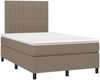 Boxspringbett mit Matratze & LED Stoff Taupe 120x200 cm, Härtegrad: H2 [3135025] Bild 3