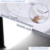ZMH LED Deckenleuchte 22CM quadratisch Badezimmerlampe IP54 18W weiß 5000K Bild 4
