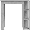 Bartisch, Stehtisch, Bistrotisch mit Regal Betongrau 102x50x103,5 cm Holzwerkstoff Bild 3