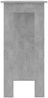 Bartisch, Stehtisch, Bistrotisch mit Regal Betongrau 102x50x103,5 cm Holzwerkstoff Bild 4