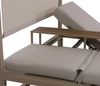 Alu Lounge-Gartenliege HWC-P81, Sonnenliege Daybed, 10cm-Polster 220g/m² 196x165x196cm ~ beige, Polster beige Bild 5