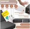 KESSER® Klappmatratze Gästematratze 3-fach Faltmatratze faltbar zum Sitzhocker | Schaumstoff 25kg/m³ extra dick 15cm atmungsaktiv waschbar abnehmbarer Bezug | Matratze inkl. Camping Tragetasche Anthrazit, 75 x 195 x 15 cm Bild 3